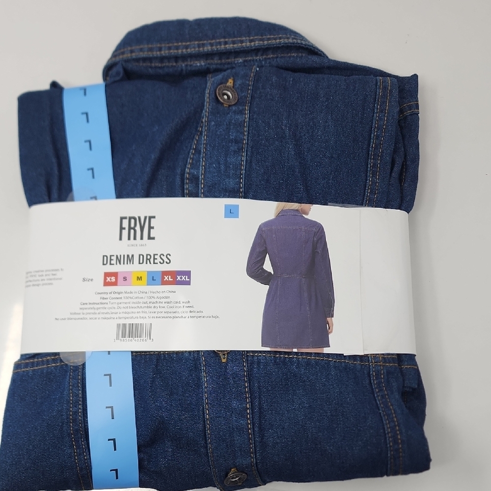 Frye Indigo‎ Denim Dress - Picture 2 of 4